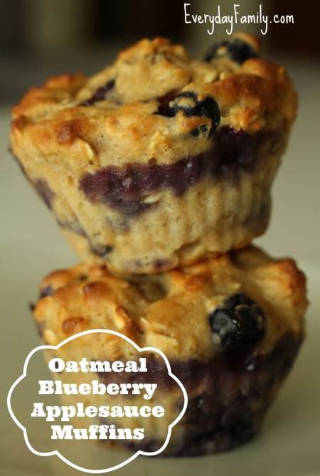 Healthy Blueberry Oatmeal Muffins With Applesauce
 Recipes for Toddlers Oatmeal Blueberry Applesauce Muffins