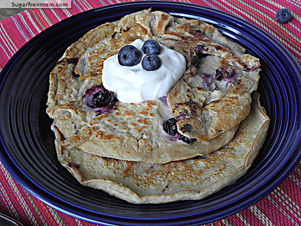 Healthy Blueberry Pancakes
 Healthy Blueberry Oat Pancakes No Sugar Added