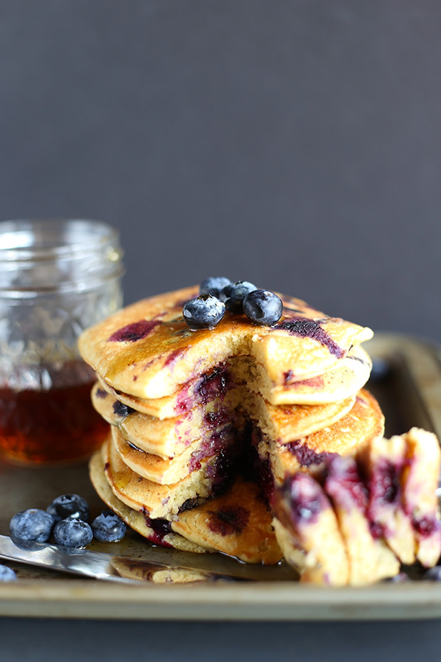 Healthy Blueberry Pancakes
 Healthy Blueberry Pancakes TwoRaspberries