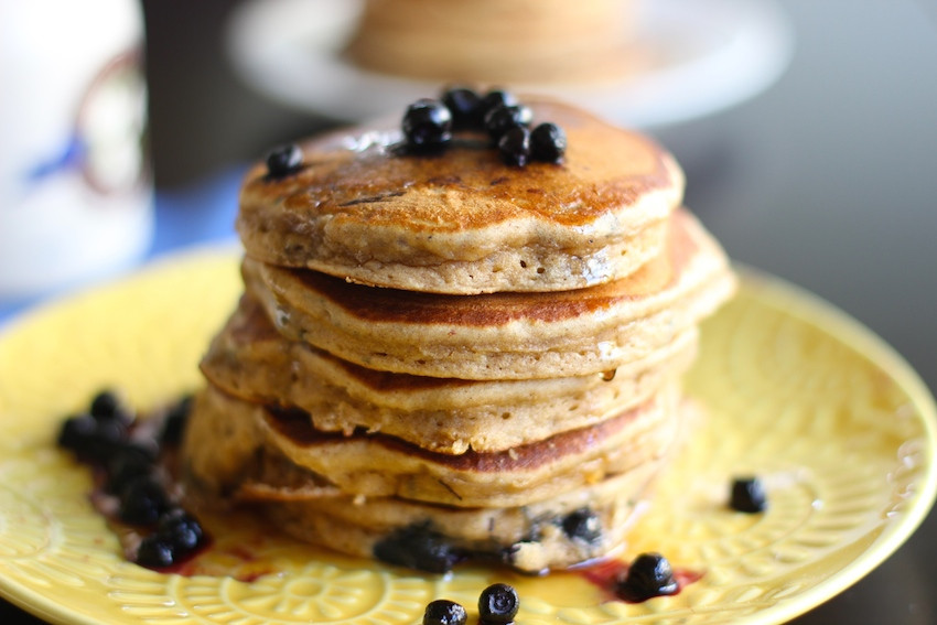 Healthy Blueberry Pancakes
 Healthy Whole Wheat Blueberry Pancakes Hot Chocolate Hits