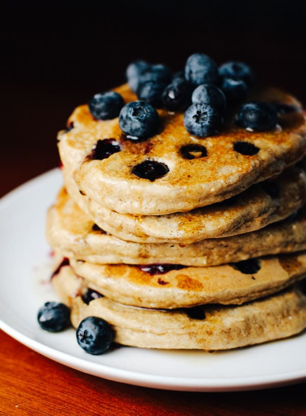 Healthy Blueberry Pancakes
 Healthy Lemon Zest and Blueberry Oat Pancakes