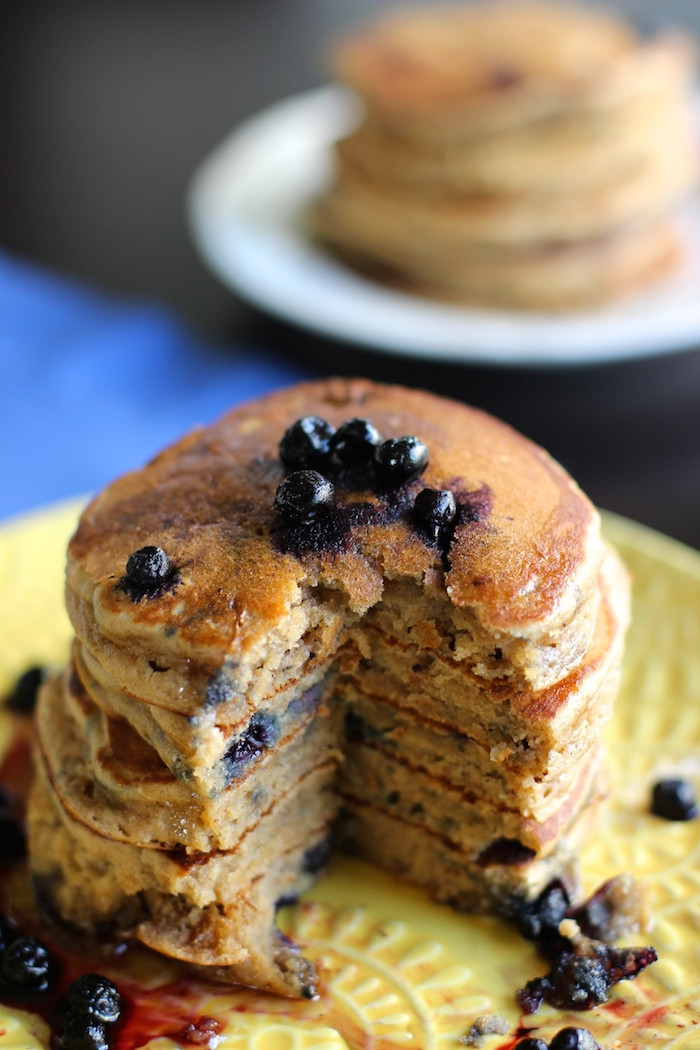 Healthy Blueberry Pancakes
 Healthy Whole Wheat Blueberry Pancakes Hot Chocolate Hits
