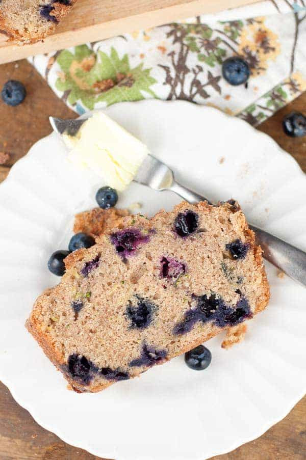 Healthy Blueberry Zucchini Bread
 Blueberry Zucchini Quick Bread