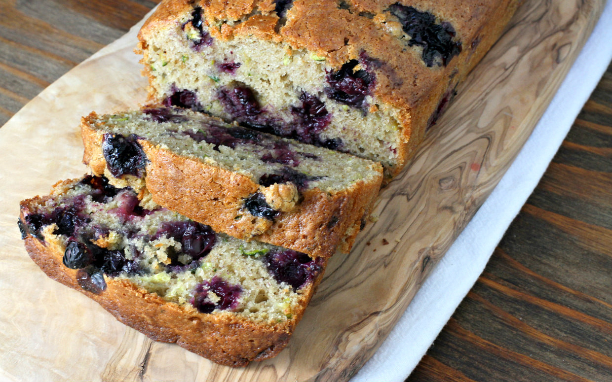 Healthy Blueberry Zucchini Bread
 Blueberry Zucchini Bread