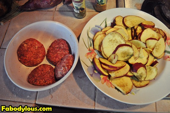 Healthy Bodybuilding Snacks
 Healthy Homemade Burger Patties and Sweet Potato Chips