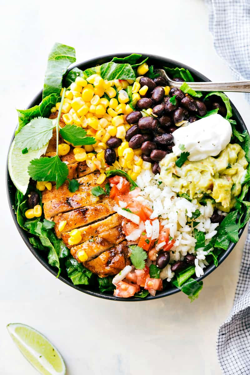 Healthy Bowl Recipes
 Chicken Burrito Bowls