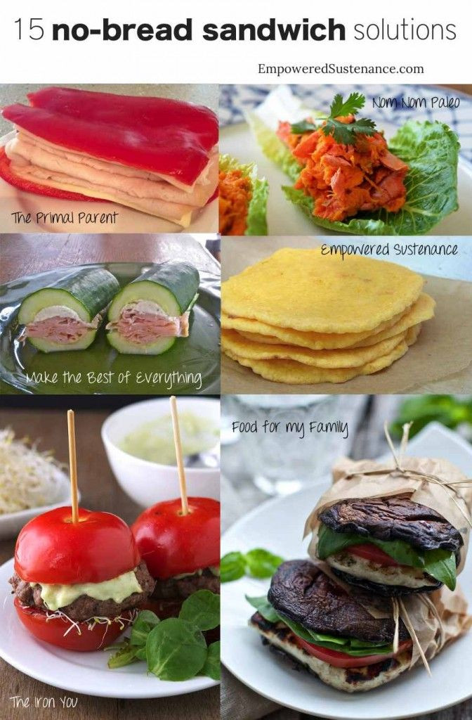 Healthy Bread Alternatives
 15 No Bread Sandwich Solutions