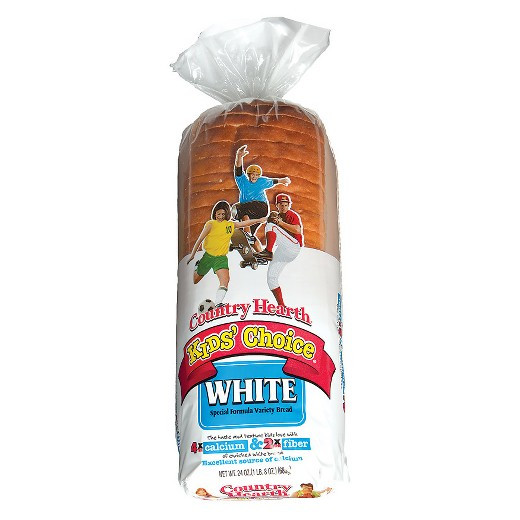 Healthy Bread Choices
 Country Hearth Kid s Choice White Bread 24 oz Tar
