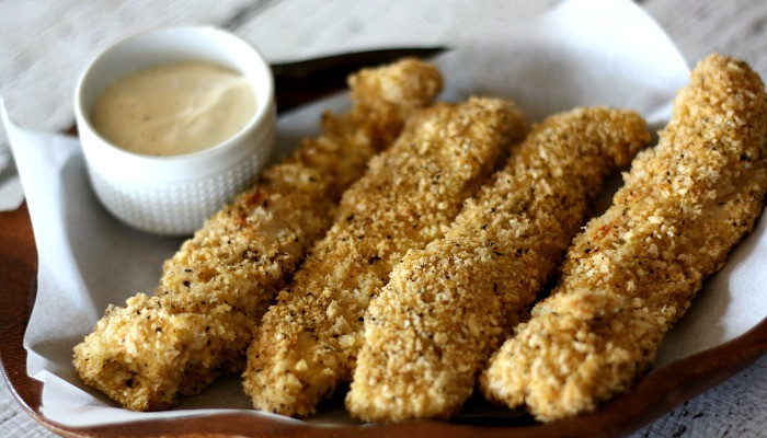Healthy Bread Crumbs
 Oven Baked Chicken Strips Freezer Friendly Meal