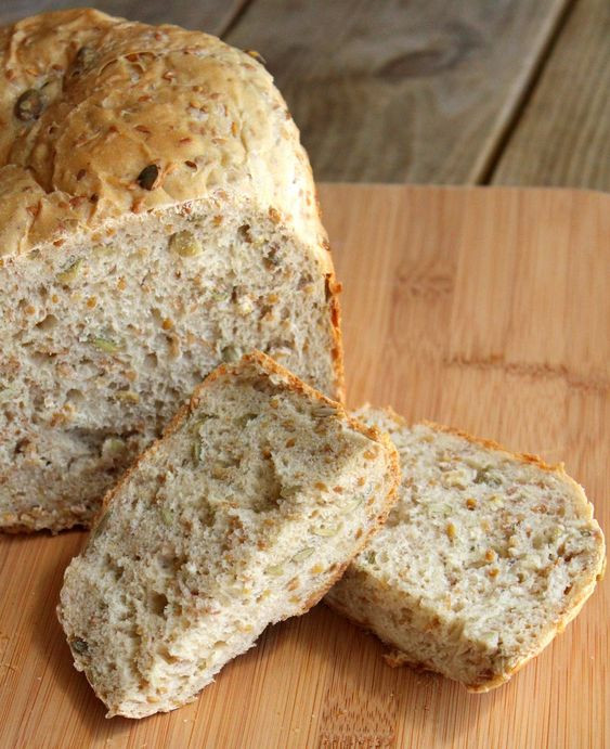 Healthy Bread Maker Recipes
 Flax Seed and Pepita Bread via Rachel