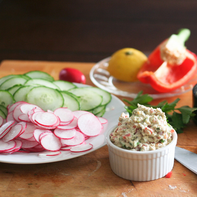 Healthy Bread Spread
 Cucumber and Radish Wrap with Tofu Spread • The Healthy Foo