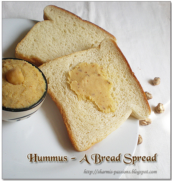 Healthy Bread Spread
 Hummus A healthy bread spread Sharmis Passions