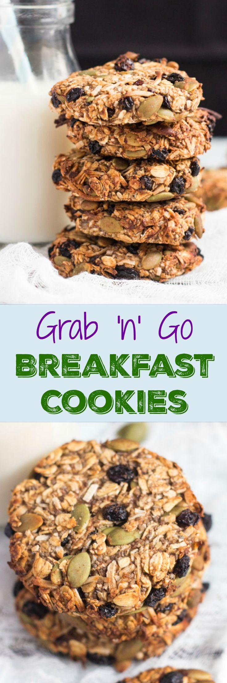 Healthy Breakfast Baked Goods
 Grab and Go Breakfast Cookies – Recipes From Pins