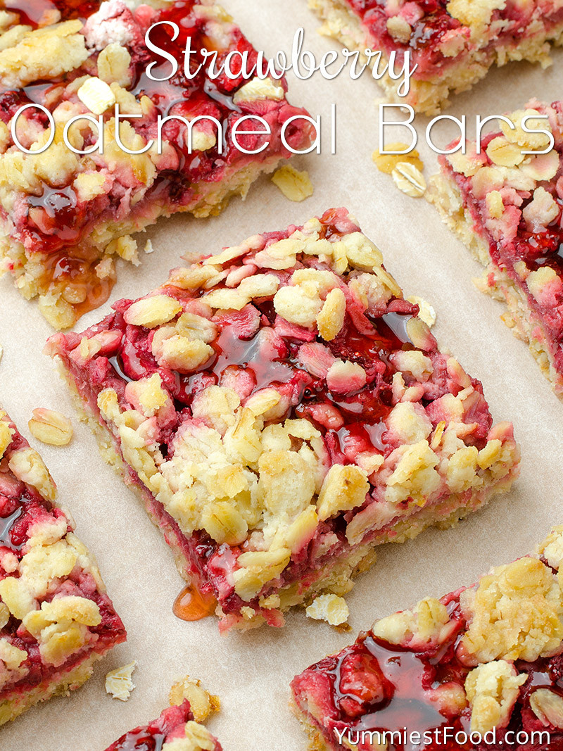 Healthy Breakfast Bars
 Healthy Breakfast Strawberry Oatmeal Bars Recipe from