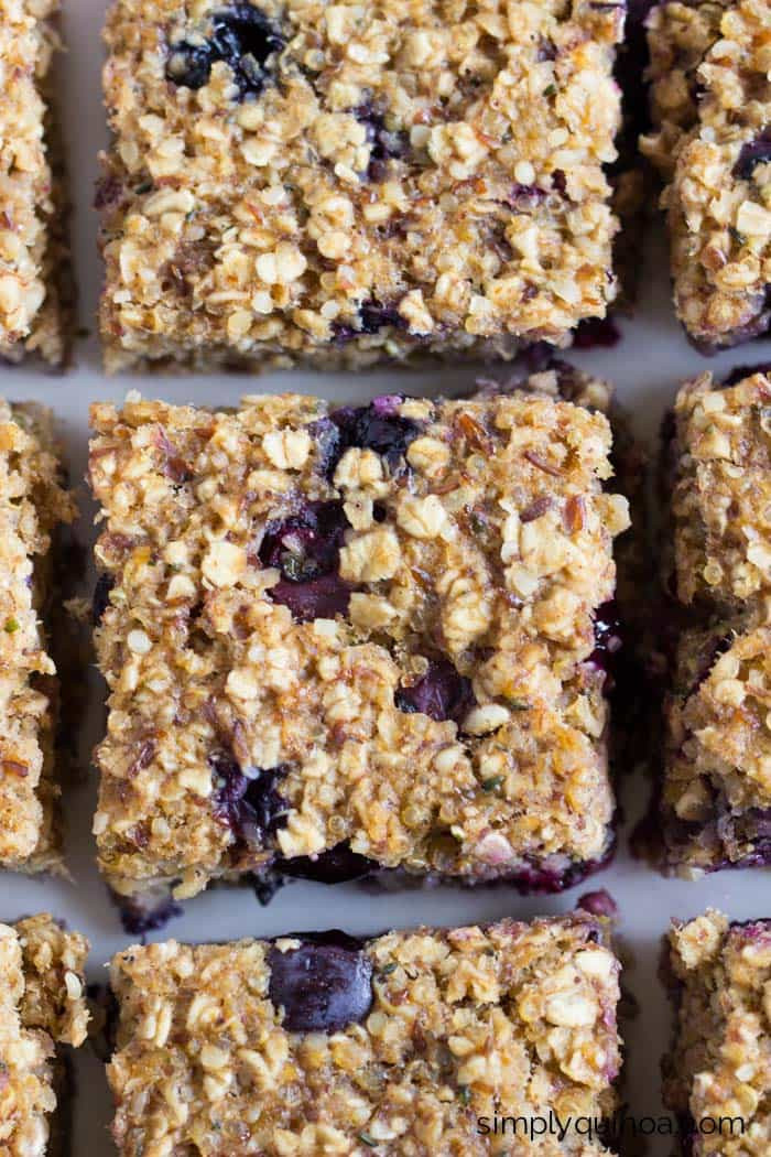 Healthy Breakfast Bars Recipe
 Blueberry Quinoa Breakfast Bars Simply Quinoa