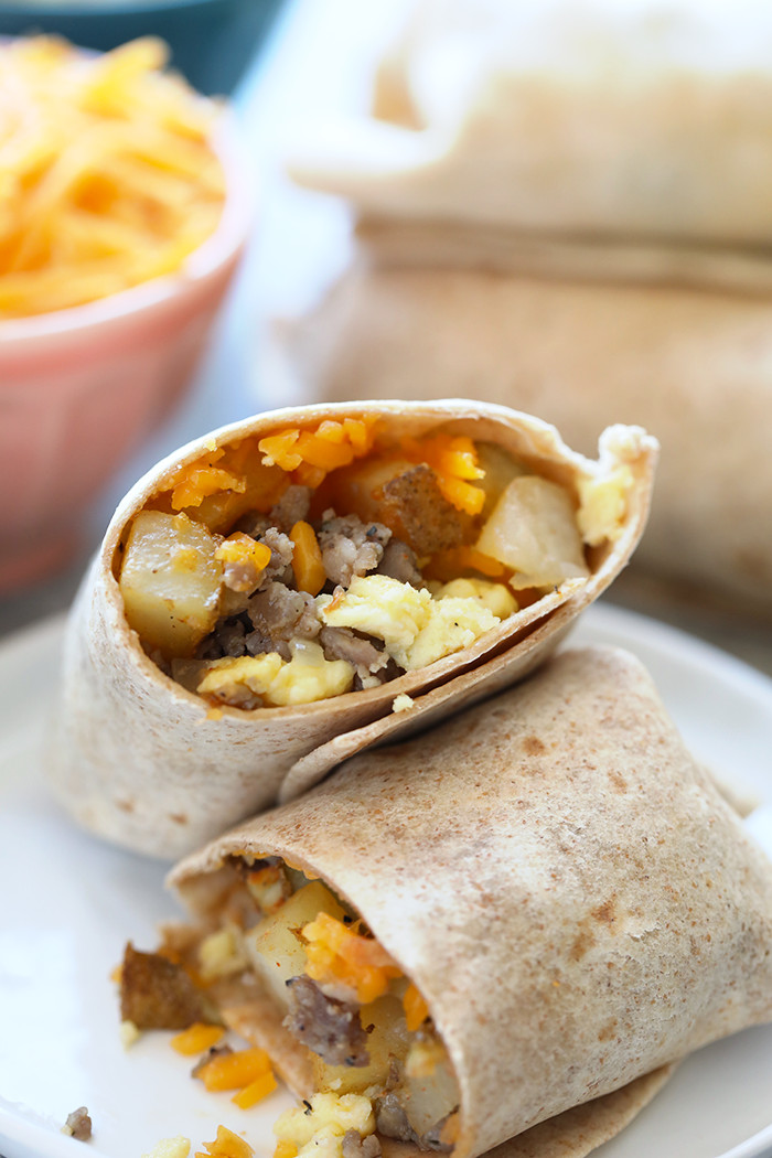 Healthy Breakfast Burrito Freezer
 Make Ahead Breakfast Burritos Fit Foo Finds