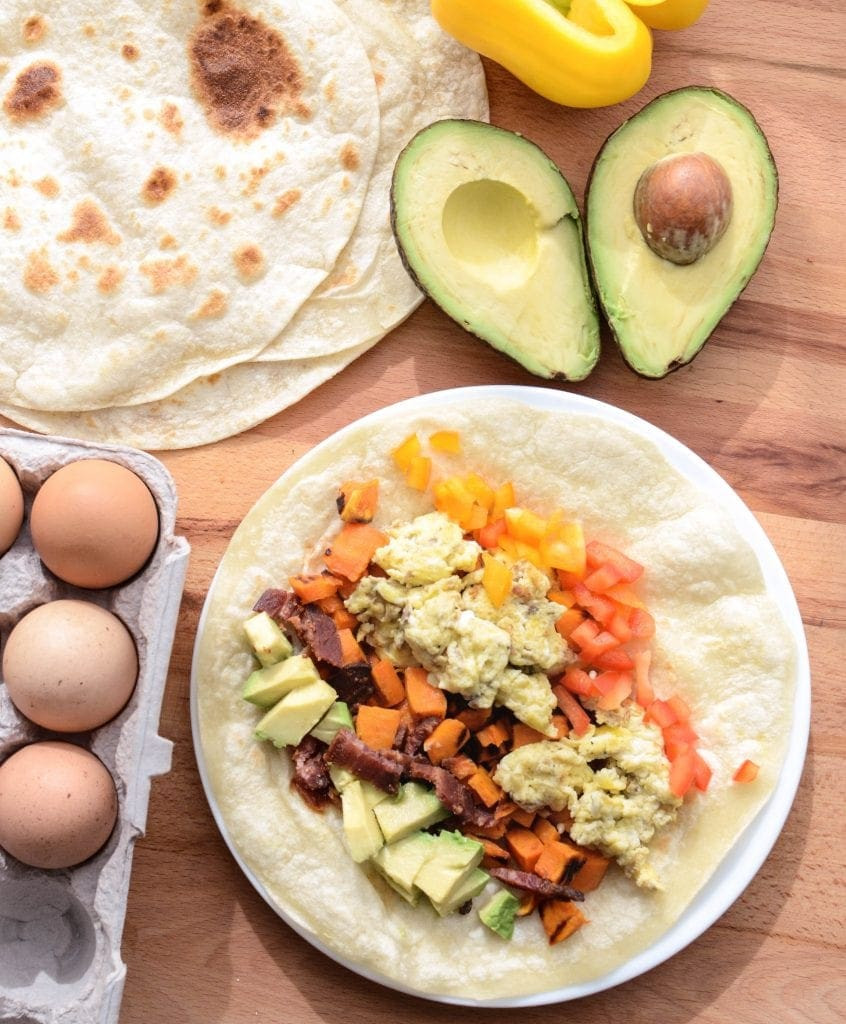 Healthy Breakfast Burrito Recipe
 Healthy Roasted Sweet Potato Breakfast Burritos Bless