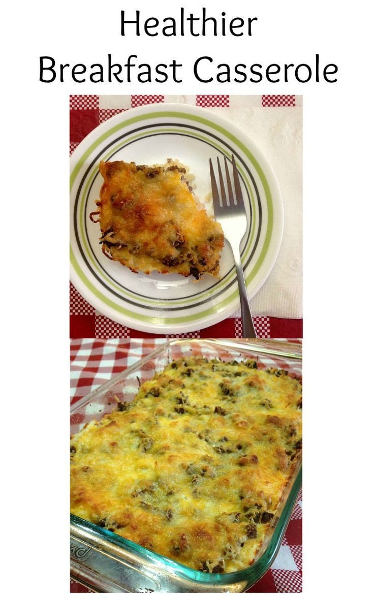 Healthy Breakfast Casserole With Hash Browns
 Healthier Breakfast Casserole