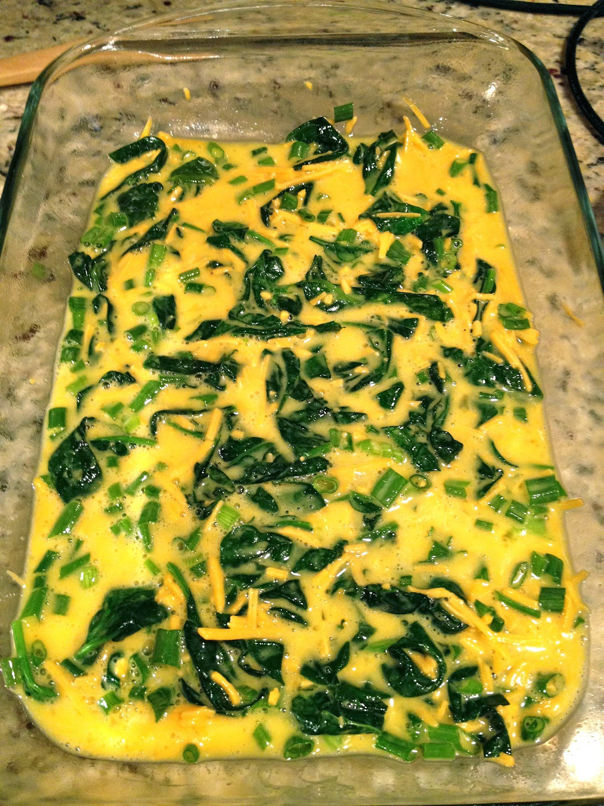 Healthy Breakfast Casserole With Spinach
 half tomato half potato Healthy Spinach & Cheddar Egg