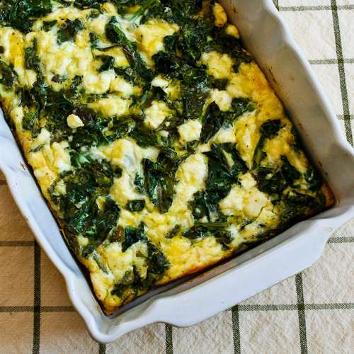 Healthy Breakfast Casserole With Spinach
 Kale & Feta Breakfast Casserole