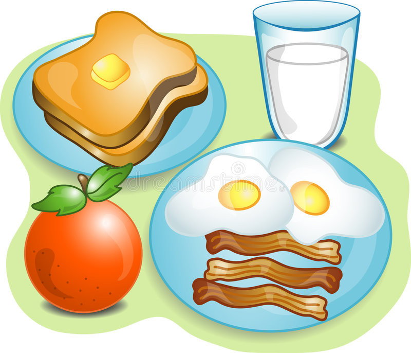 Healthy Breakfast Clipart
 plete Breakfast stock vector Illustration of milk