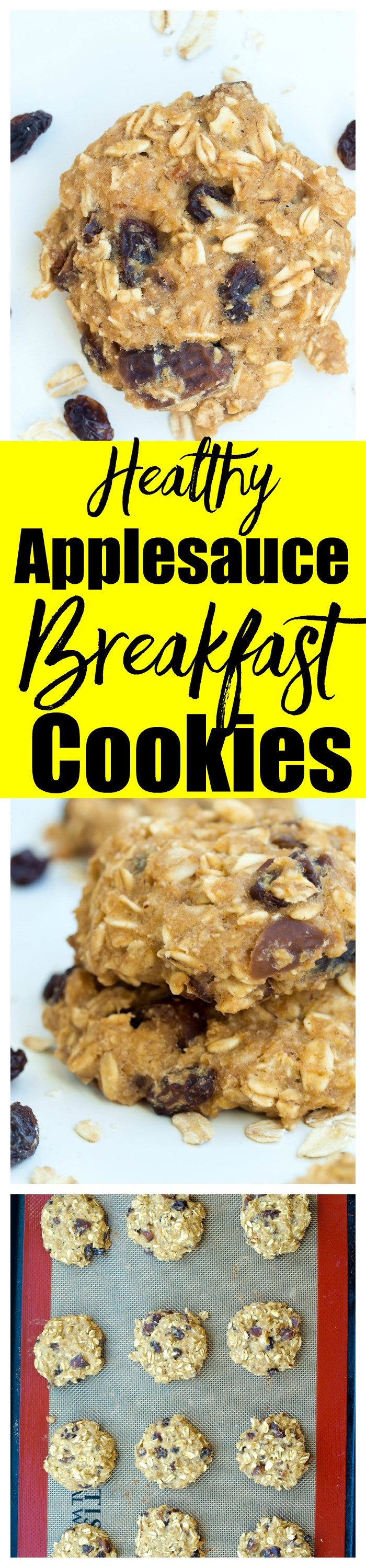 Healthy Breakfast Cookie Recipes
 Applesauce Breakfast Cookies Happy Healthy Mama