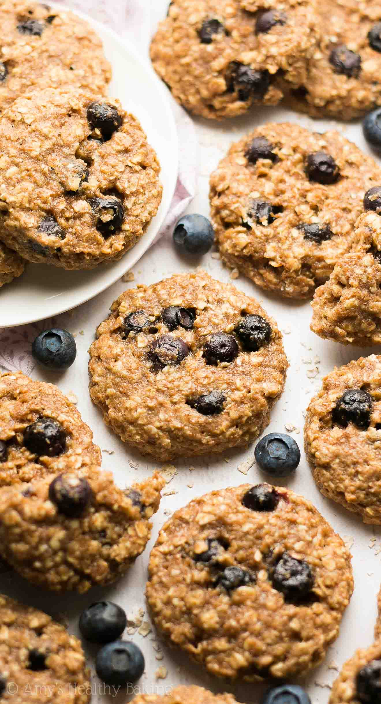 Healthy Breakfast Cookies
 Healthy Blueberry Oatmeal Breakfast Cookies