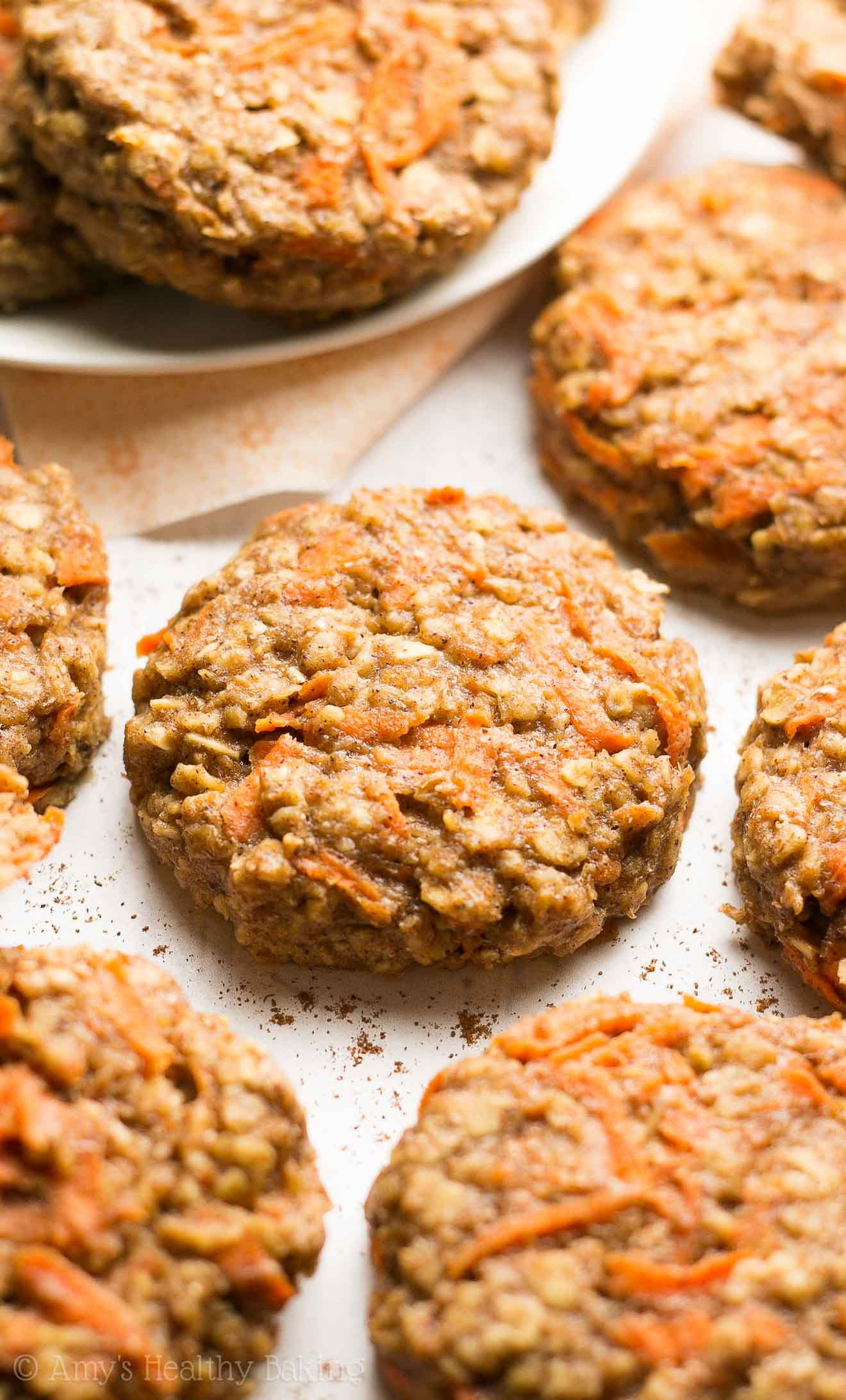 Healthy Breakfast Cookies
 Healthy Carrot Cake Oatmeal Breakfast Cookies