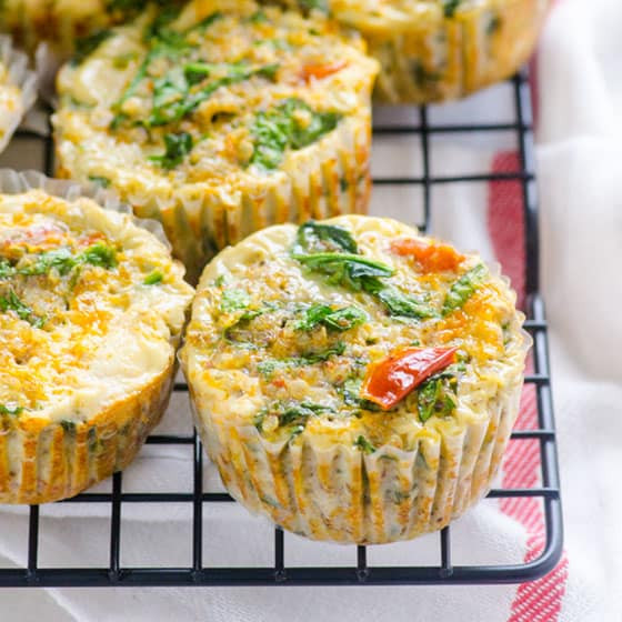 Healthy Breakfast Egg Muffins With Spinach
 healthy breakfast egg muffins with spinach