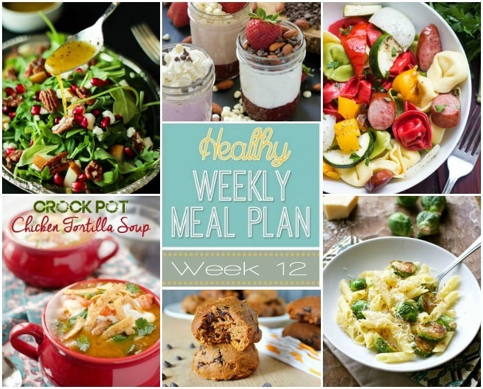 Healthy Breakfast For A Week
 Healthy Meal Plan Week 12