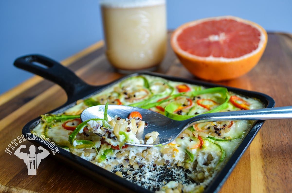 Healthy Breakfast For Men
 Egg White Asparagus and Brown Rice & Quinoa Frittata