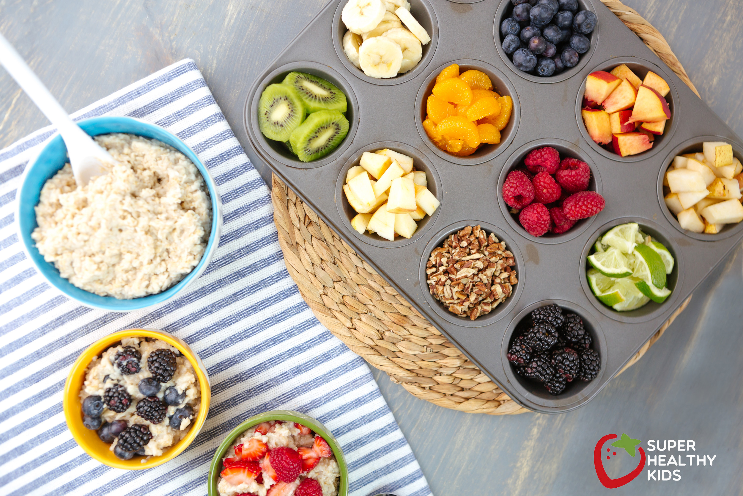 Healthy Breakfast For Toddlers
 Rainbow Oatmeal Bar Recipe