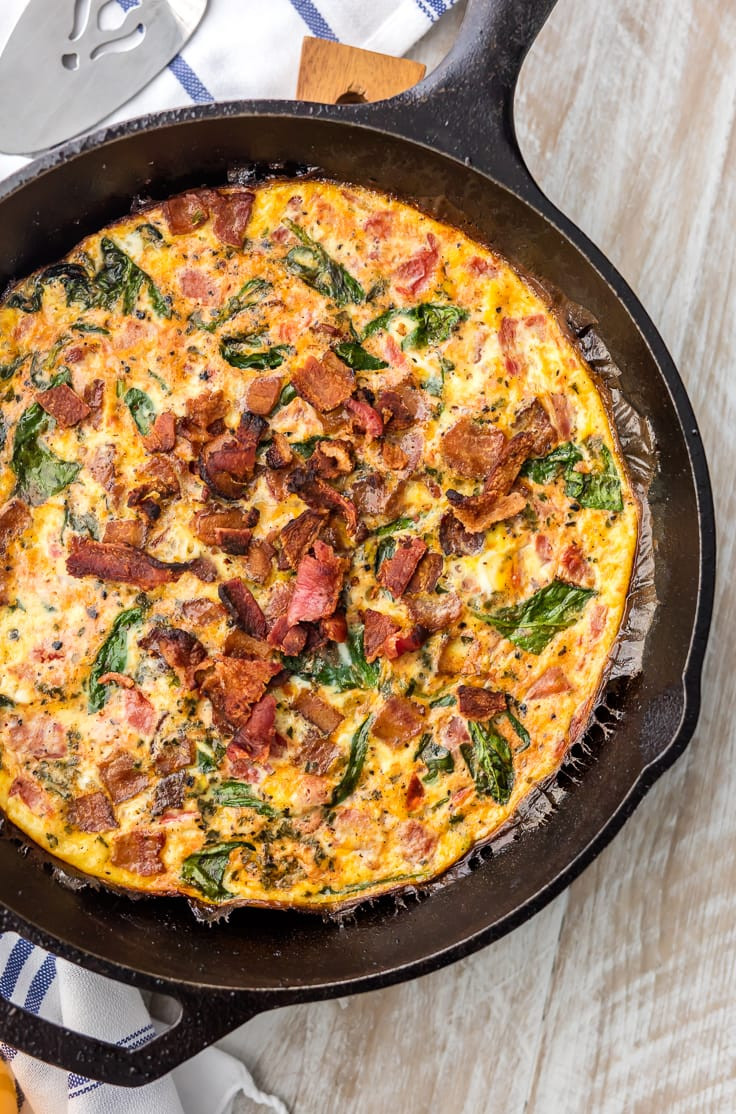 Healthy Breakfast Frittata
 e Pan BLT Skillet Frittata The Cookie Rookie