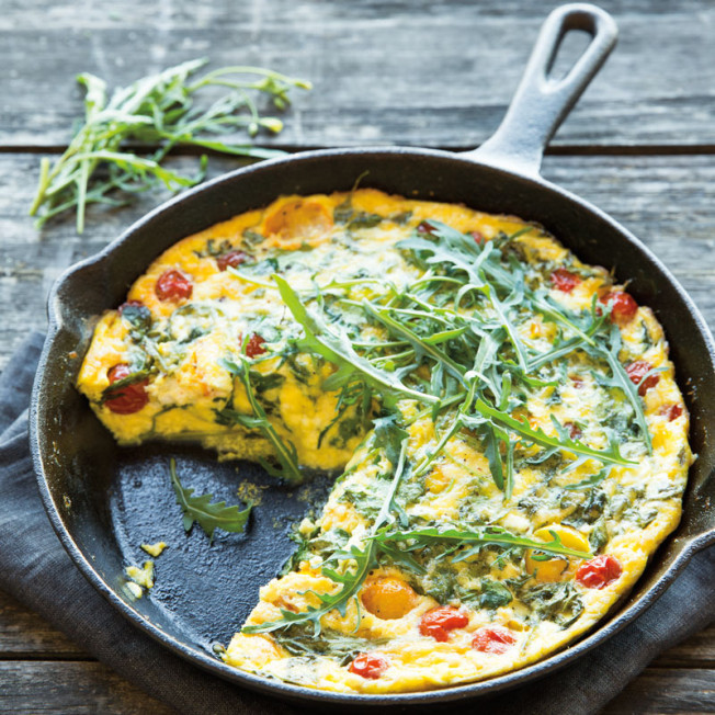 Healthy Breakfast Frittata Recipe
 Tomato Arugula and Goat Cheese Frittata