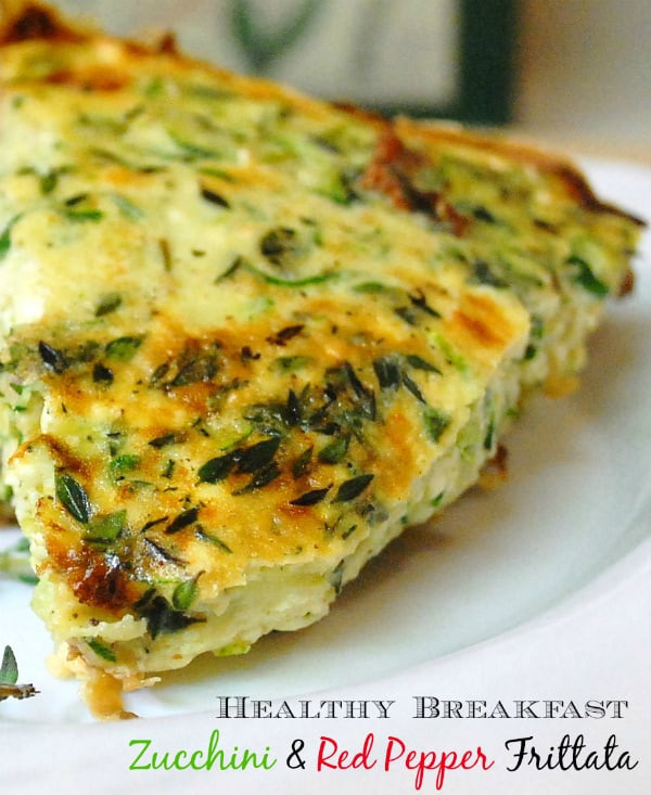 Healthy Breakfast Frittata
 Healthy Breakfast Recipe Zucchini & Red Pepper Frittata