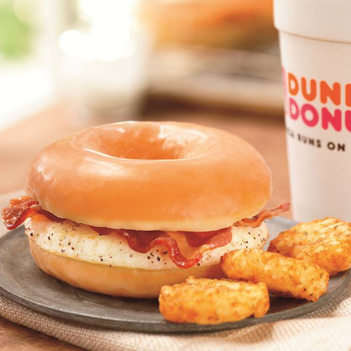 Healthy Breakfast From Dunkin Donuts
 Dunkin Donuts launches glazed donut bacon breakfast