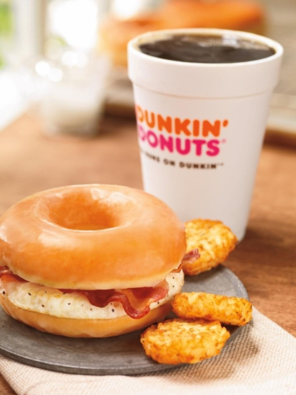 Healthy Breakfast From Dunkin Donuts
 Dunkin Donuts adding bacon doughnut breakfast sandwich to