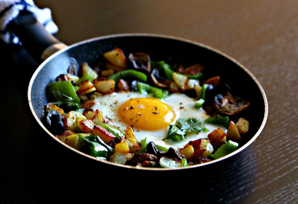 Healthy Breakfast Hash
 Healthy Potato Hash with Fried Egg Nutrizonia