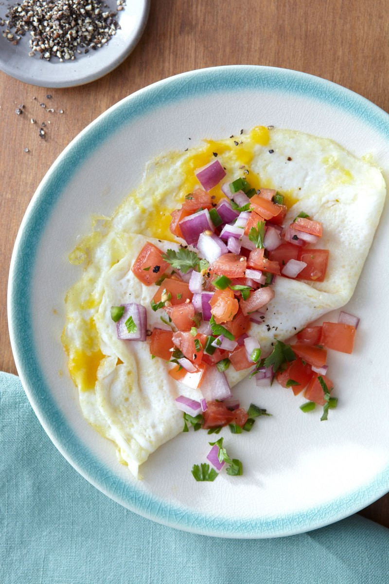 Healthy Breakfast On The Go To Buy
 Rocco DiSpirito s Egg White Omelet with Pico de Gallo Recipe