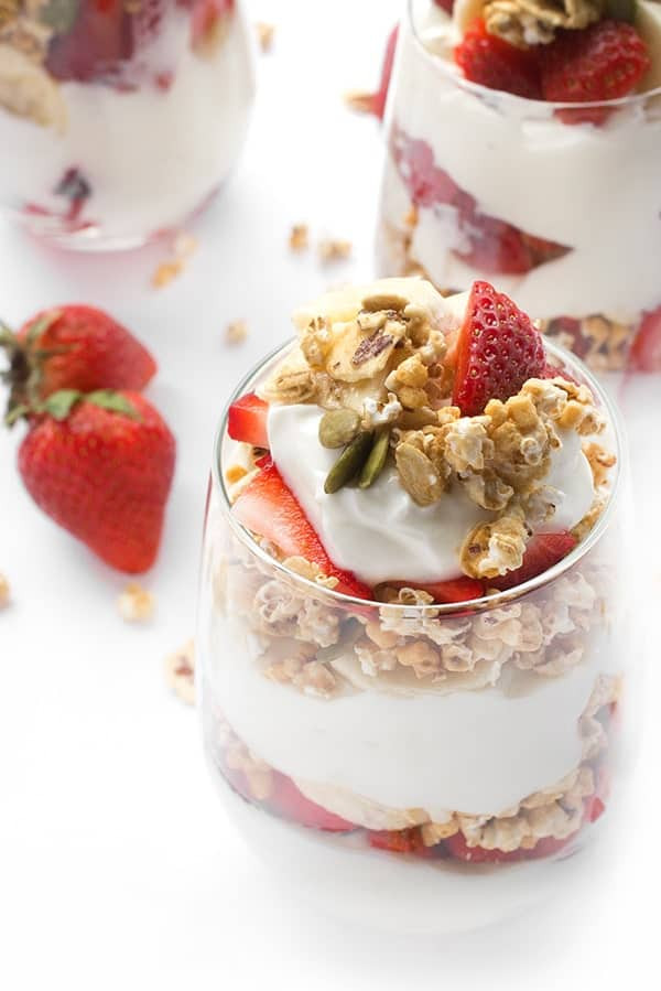 Healthy Breakfast Parfait
 Strawberry Banana Greek Yogurt Parfaits The Lemon Bowl