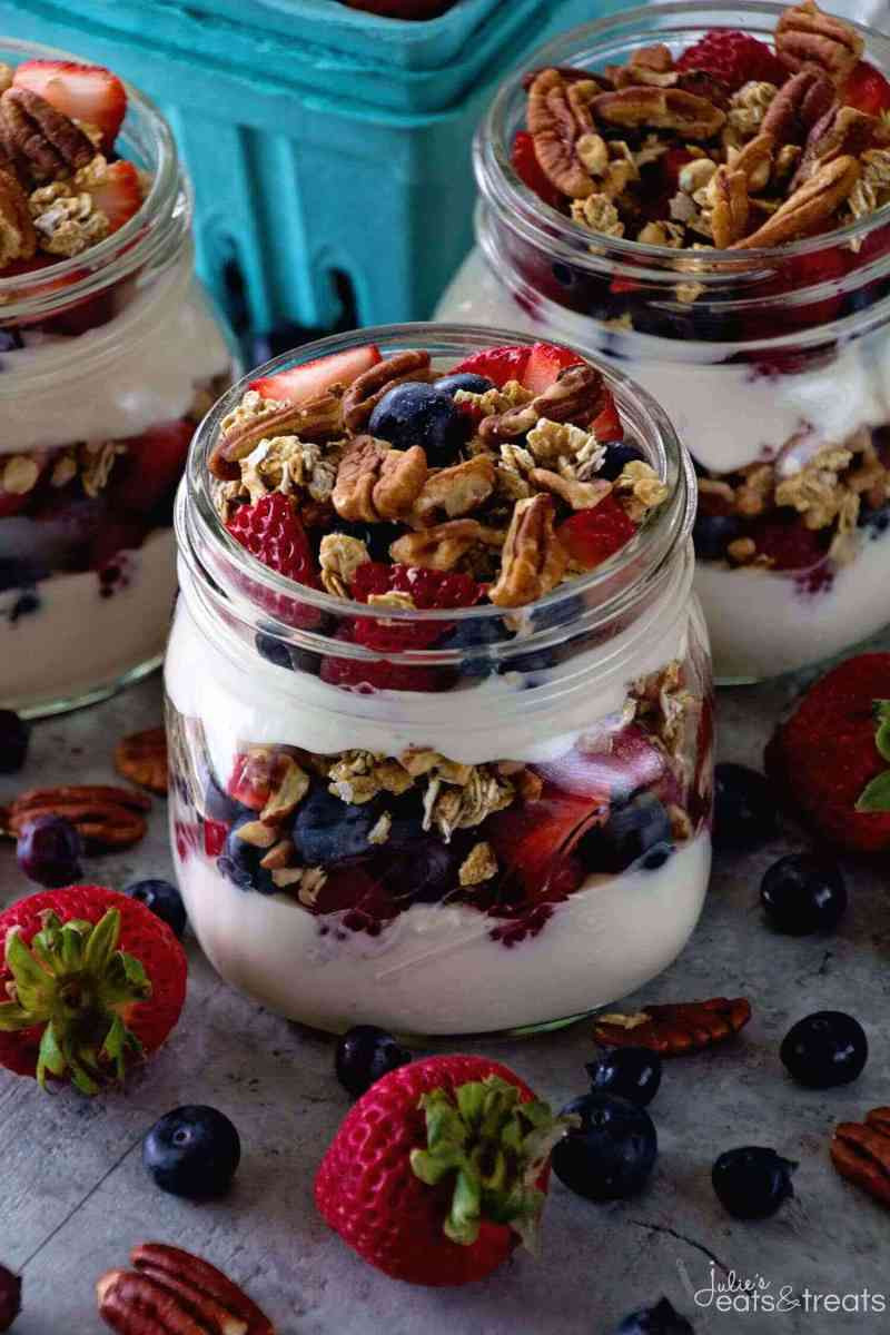 Healthy Breakfast Parfait Recipes
 Berry Yogurt Breakfast Parfait VIDEO Julie s Eats & Treats