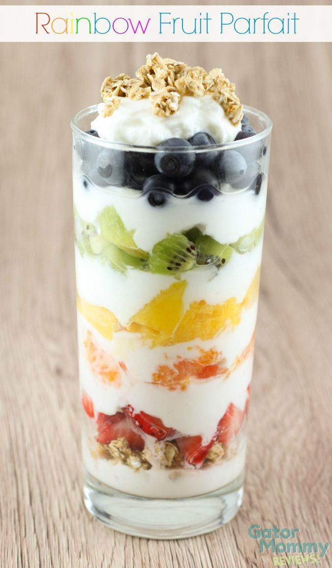 Healthy Breakfast Parfait
 Rainbow Fruit and Yogurt Parfait Recipe