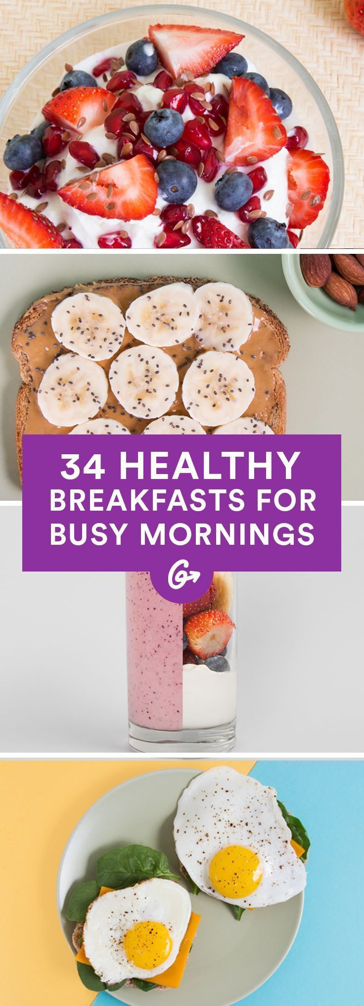 Healthy Breakfast Pinterest
 25 best ideas about Healthy breakfasts on Pinterest