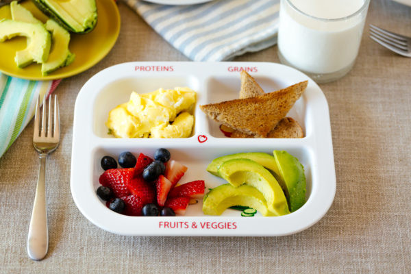 Healthy Breakfast Plate
 Healthy Habits Divided Kids Plate 4 Pack