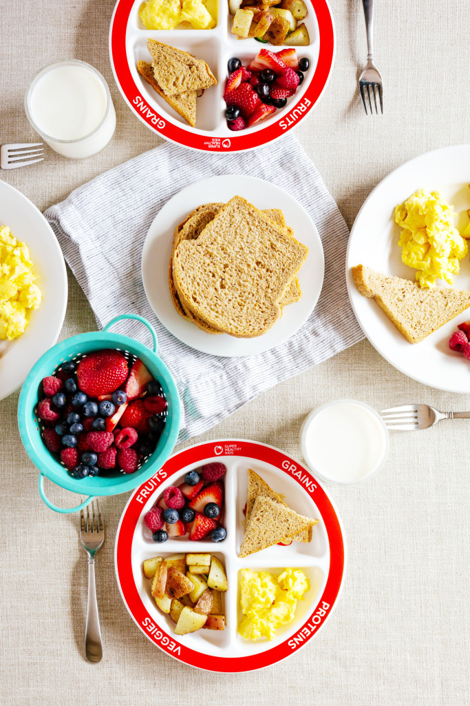 Healthy Breakfast Plate
 Healthy Balanced Breakfast with MyPlate