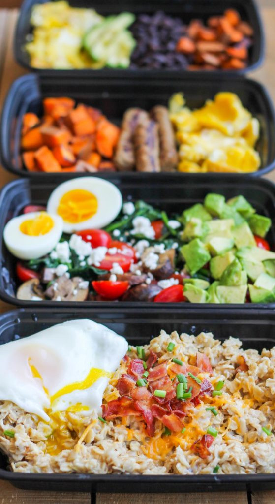 Healthy Breakfast Prep
 Make Ahead Breakfast Meal Prep Bowls 4 Ways Smile Sandwich