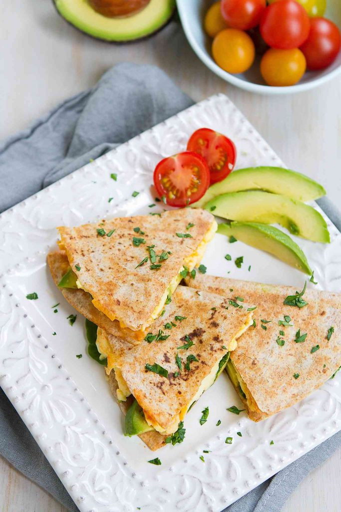 Healthy Breakfast Quesadilla
 Spinach Avocado Breakfast Quesadilla Healthy Breakfast