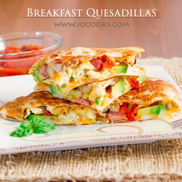 Healthy Breakfast Quesadilla
 Breakfast Quesadillas Jo Cooks