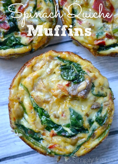 Healthy Breakfast Quiche Recipe
 Spinach Quiche Muffins
