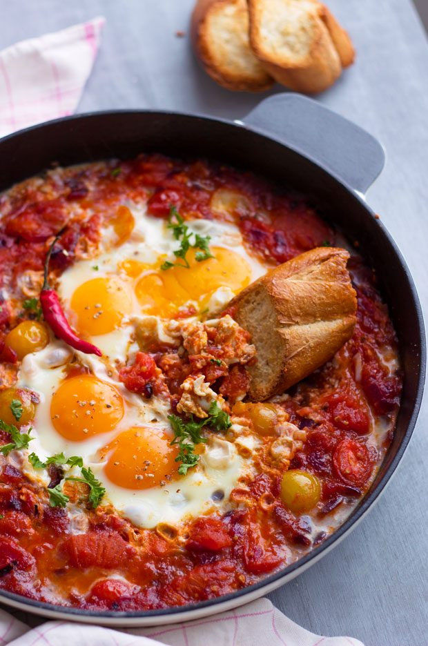 Healthy Breakfast Recipes With Eggs
 Eggs Tomato Breakfast Skillet Recipe — Eatwell101